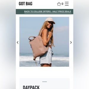 Women's Tan Backpack